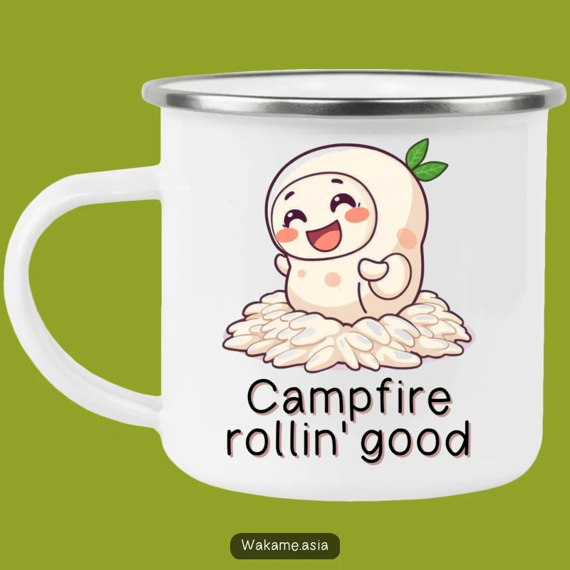 Adventure-Ready Funny Spring Roll Rice Camping Mug: Fuel Your Journeys