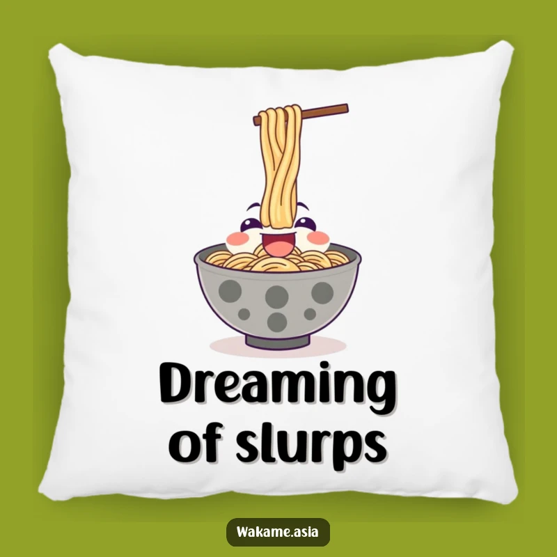 Funny Ramen Pillow, Noodle Slurp, Comfort Food Gift