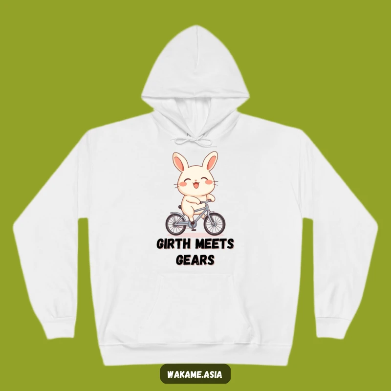 Cozy Funny Bao Bun Bicycle Hoodie: Stay Warm with Cute and Hilarious Comfort.