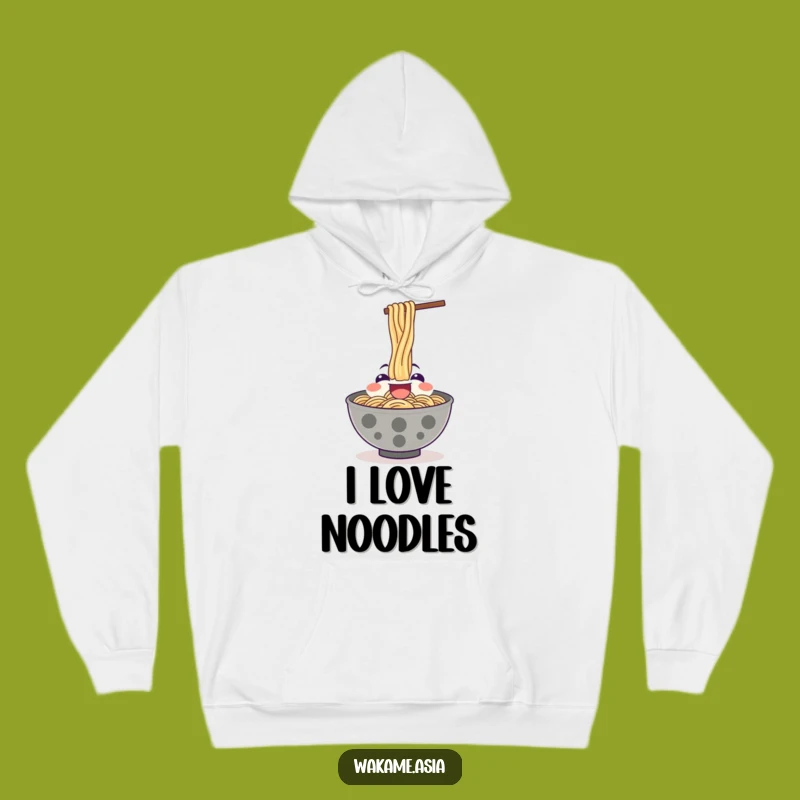 Cozy Funny Ramen Hoodie, Noodle Slurp, Comfort Food Lover Gift