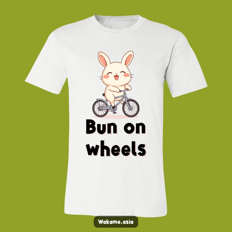 Funny Bao Bun Bicycle T-Shirt: Ride into Humor with this Adorable Foodie Tee.